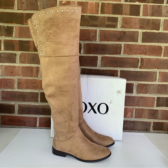 XOXO Travis Tan Over The Knee Boots Women’s US 6 M - Picture 1 of 10